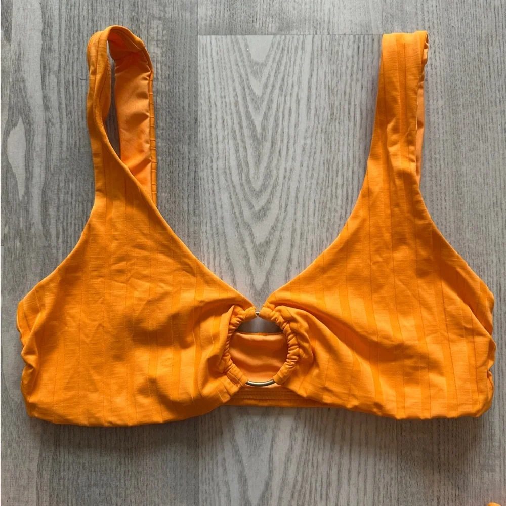 Vitamin A Yellow Bikini Set Top XL Bottom L